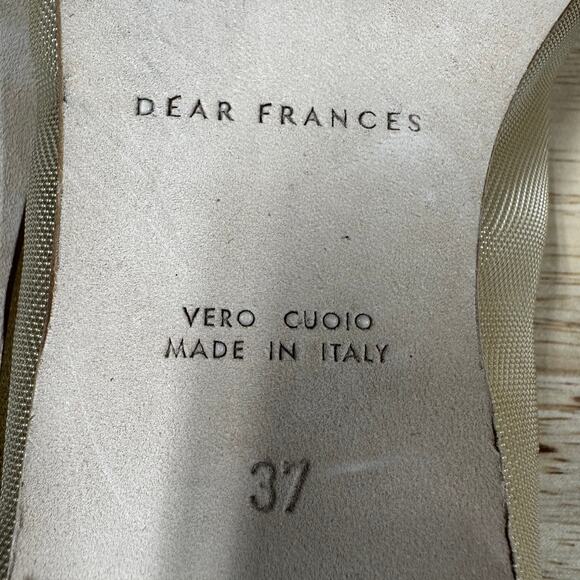 Dear Frances NWOB Balla Embroidered Ballet Flat Size 37 (US 7) Airy Mesh Italy - Picture 8 of 8